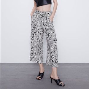 Zara printed culottes pants!